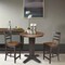 International Concepts 30 in. Solid Wood Round Top Pedestal Dining Table w/2 Counter Height Stools in Hickory/Washed Coal K45-30RT-23B-S6172-2 - alternate 2